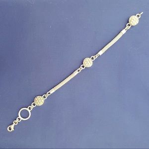 925 Sterling Silver Braid Basket Weave Bracelet Chain